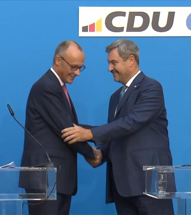 Kanzlerkandidaten Union und SPD