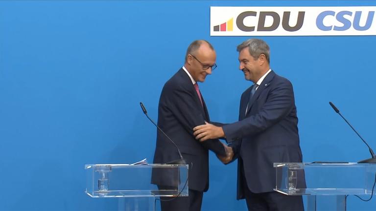 Kanzlerkandidaten Union und SPD