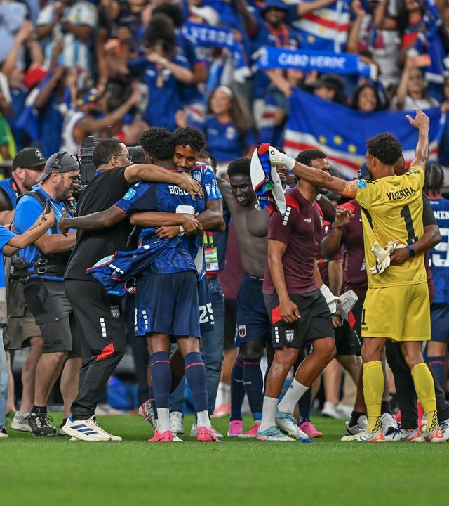 Spieler Kap Verdes ferien nach dem 0:0 gegen Saudi Arabien