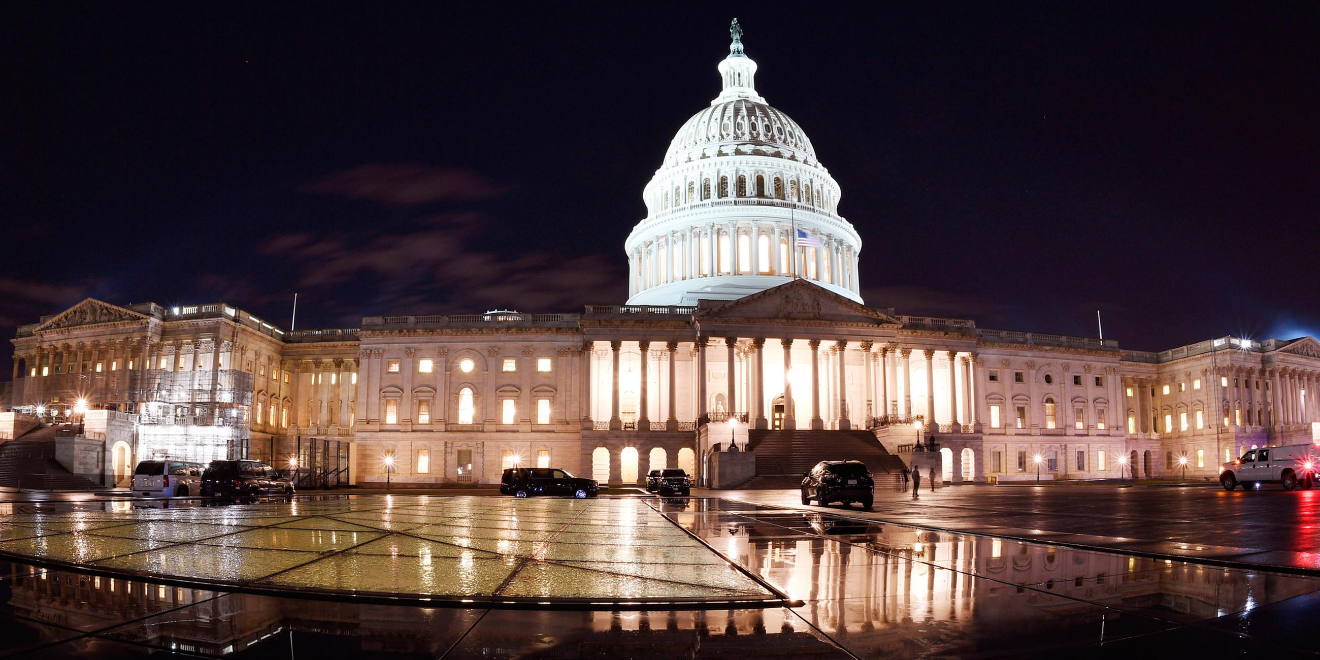 Archiv: Das Kapitol in Washington am 21.12.2018