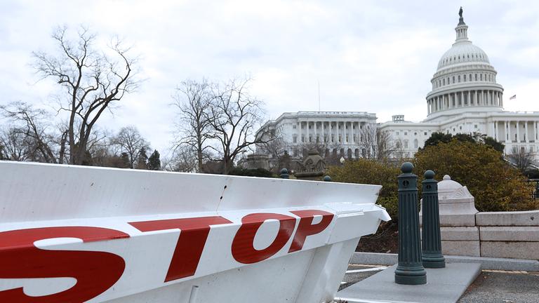 Das Kapitol in Washington, aufgenommen am 08.01.2019