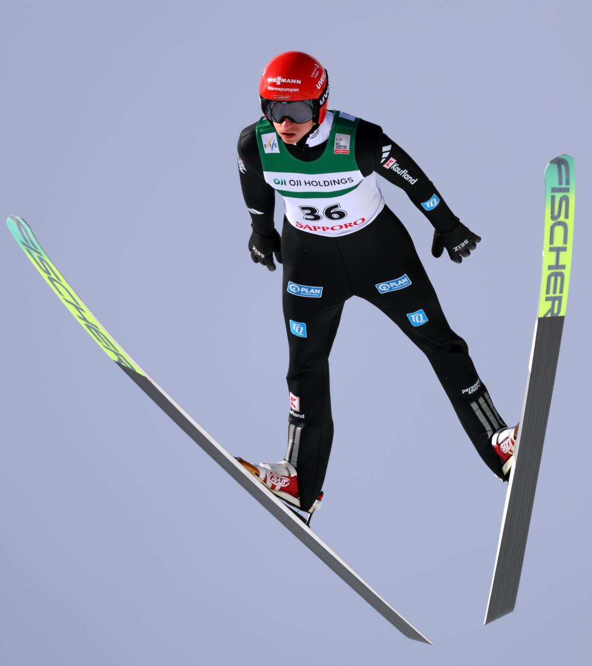 Karl Geiger beim FIS Ski Jumping World Cup in Sapporo am 18.01.2026 in Sapporo.