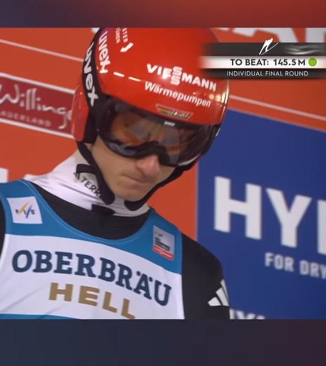 Skispringer Karl Geiger beim Weltcup in Willingen