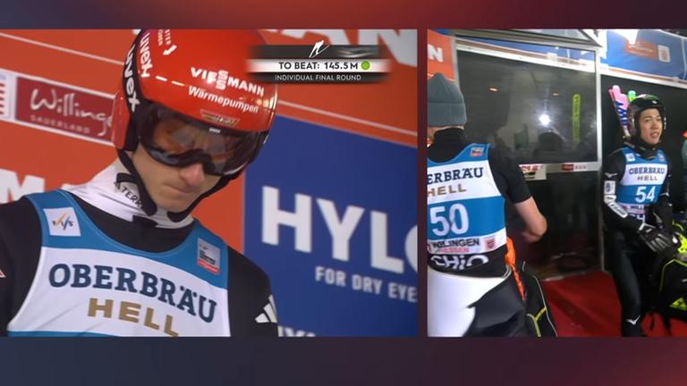 Skispringer Karl Geiger beim Weltcup in Willingen