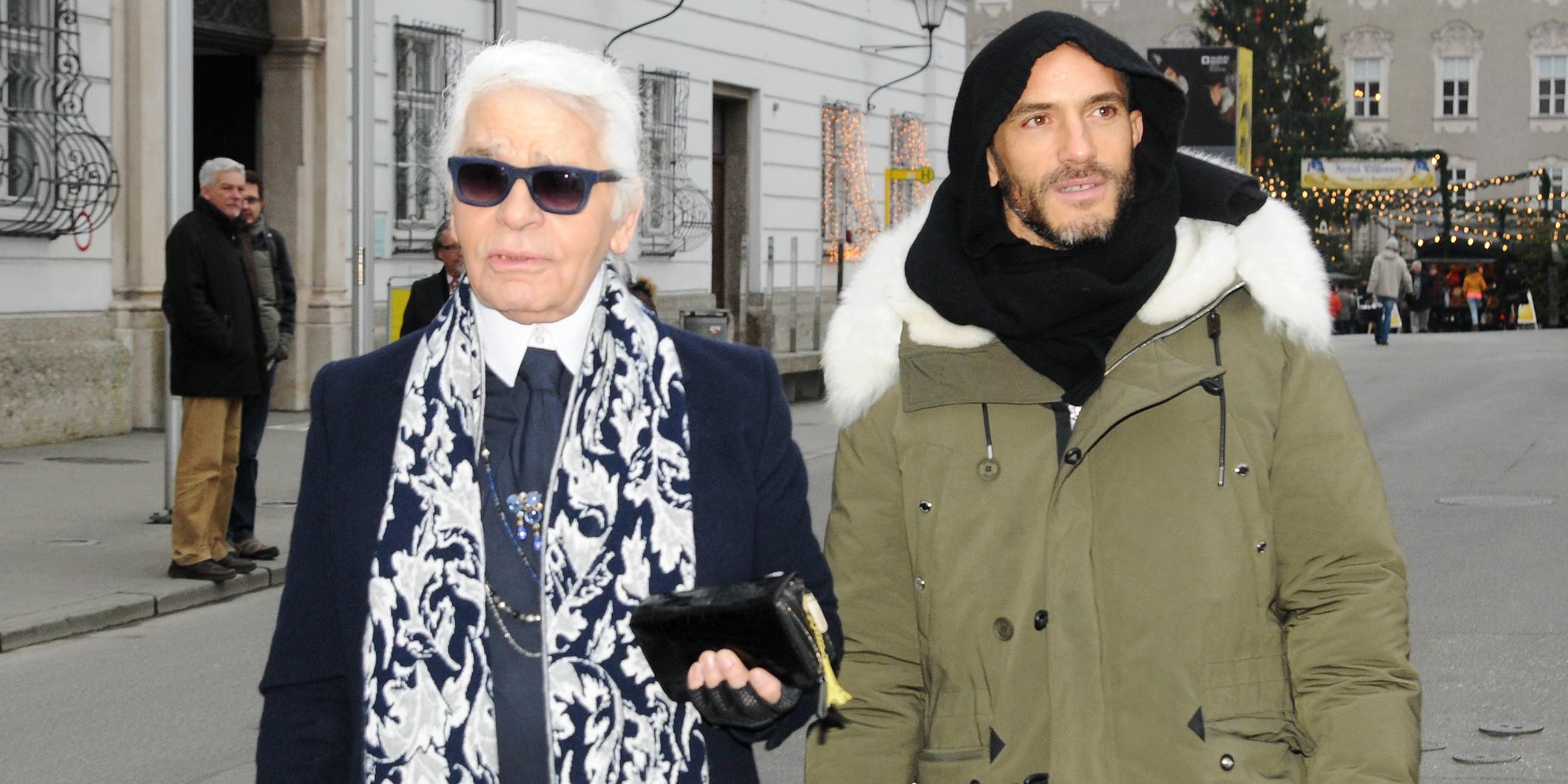 Karl Lagerfeld und Sebastien Jondeau 