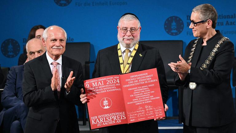 Karlspreis für Oberrabbiner Goldschmidt 