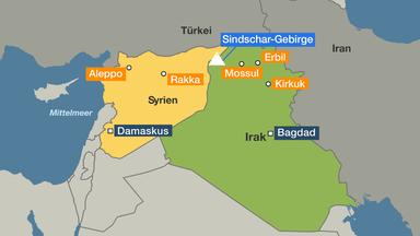 Karte: Syrien - Irak