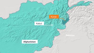 Karte: Erdbeben Afghanistan