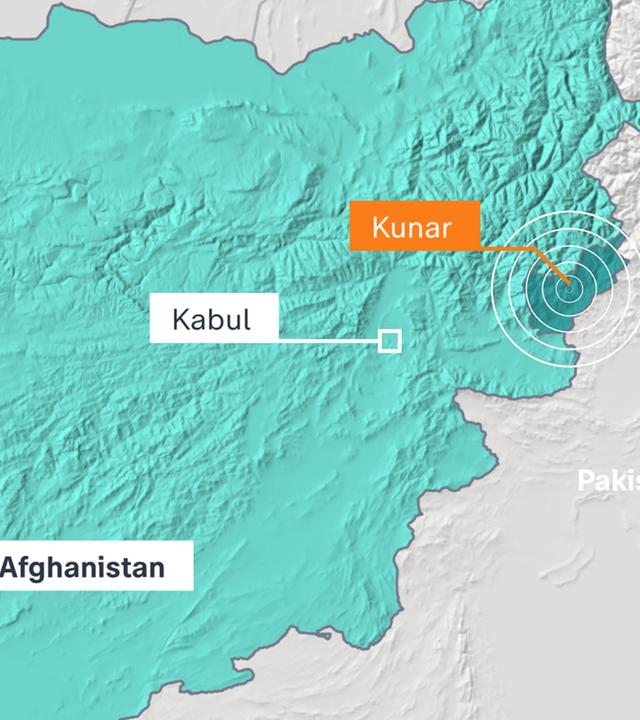 Karte: Erdbeben Afghanistan