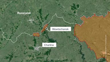 Karte Russland, Charkiw, Wowtschansk