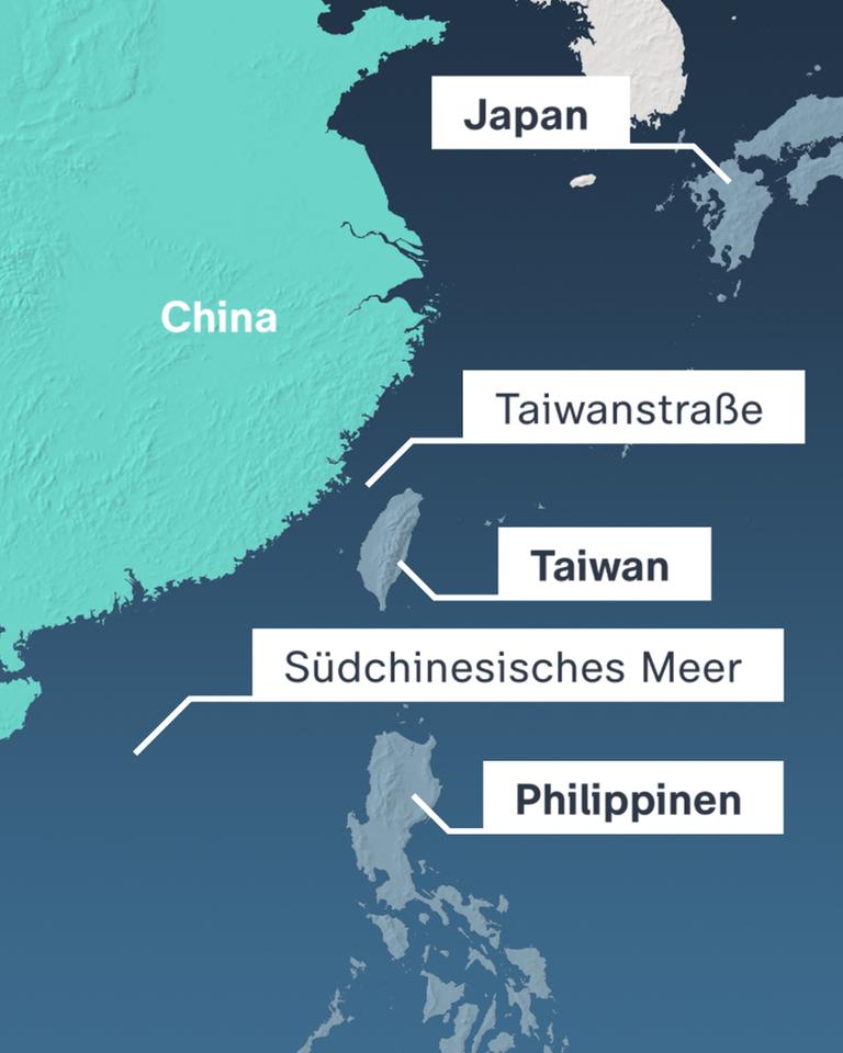 Karte, China-Südchinesisches-Meer