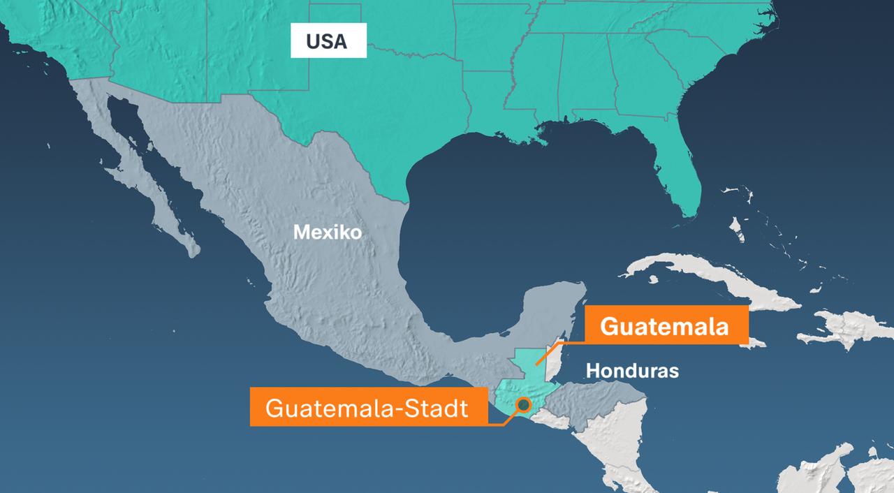 Karte: Guatemala
