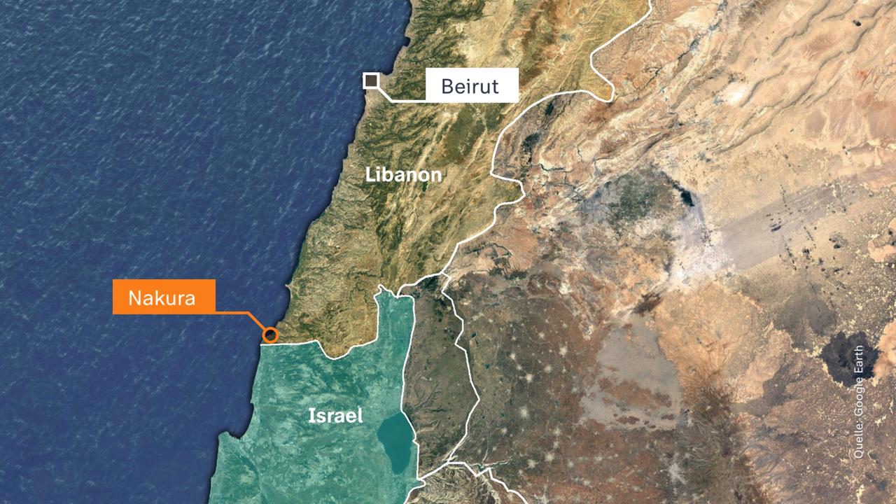 Karte: Libanon - Beirut