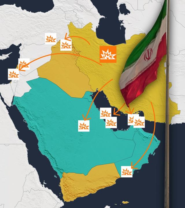 Grafikvideo Wer steht wo im Iran-Krieg