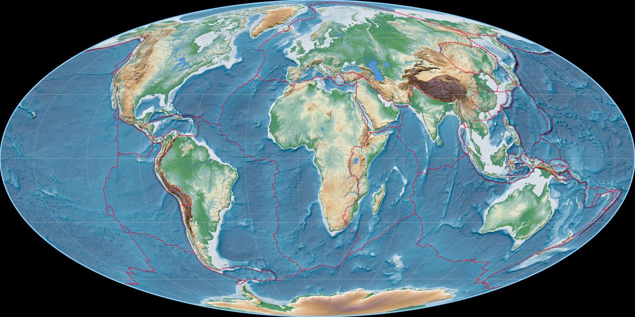Karte, Mollweide, Projektion