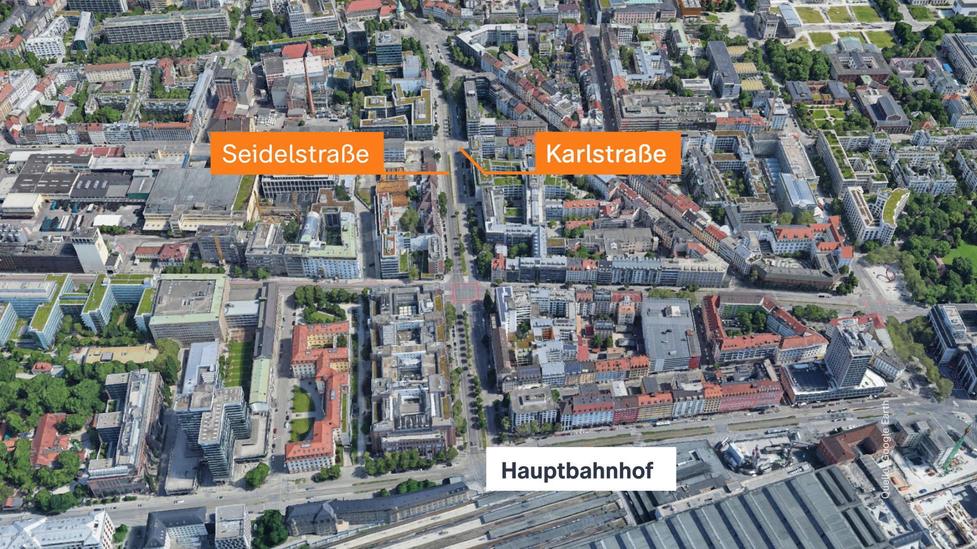 Karte vom Tatort München