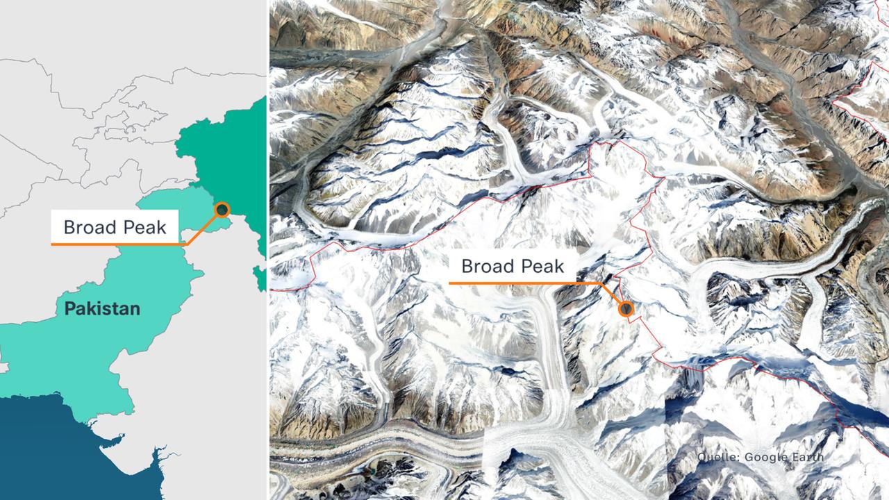 Karte: Pakistan, Broad Peak
