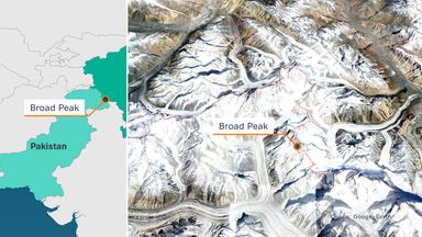 Karte: Pakistan, Broad Peak
