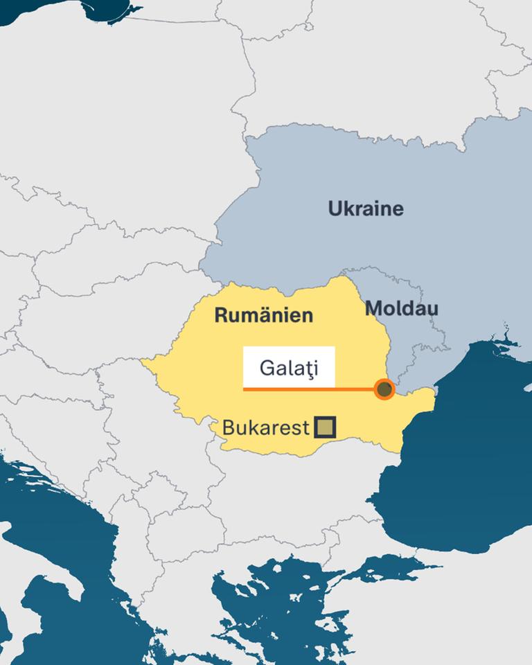 Karte: Rumänien - Galati