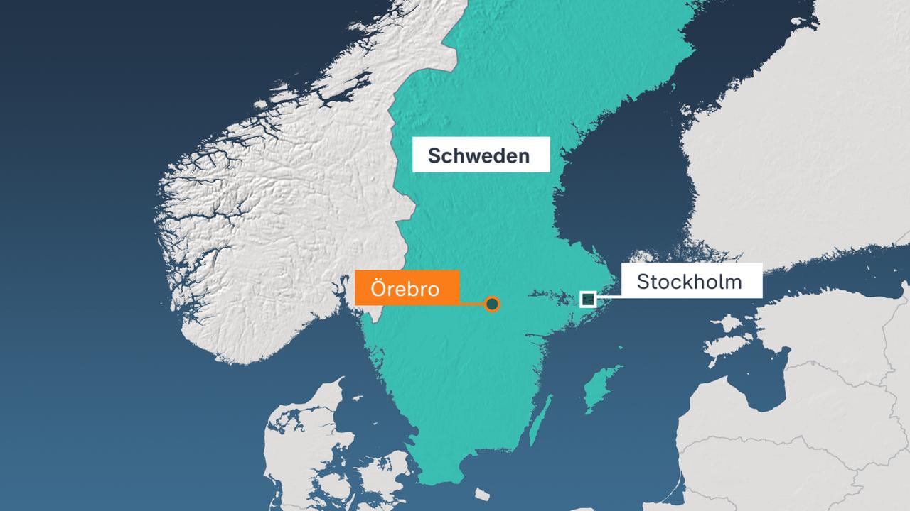 Karte, Schweden, Örebro