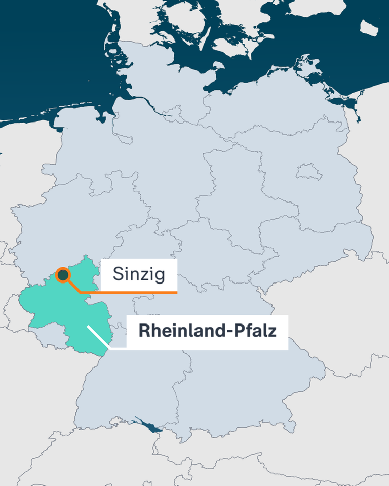 Karte, Rheinland-Pfalz, Sinzig
