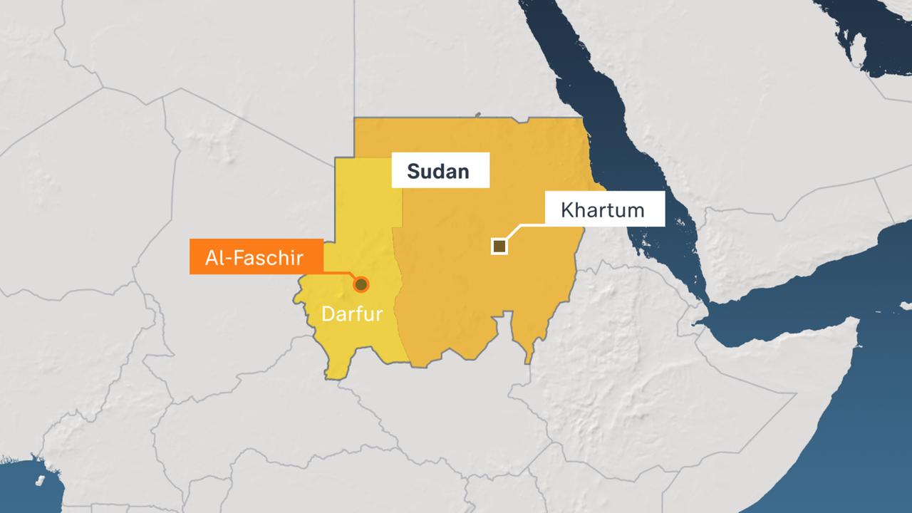 Karte, Sudan, Al Faschir