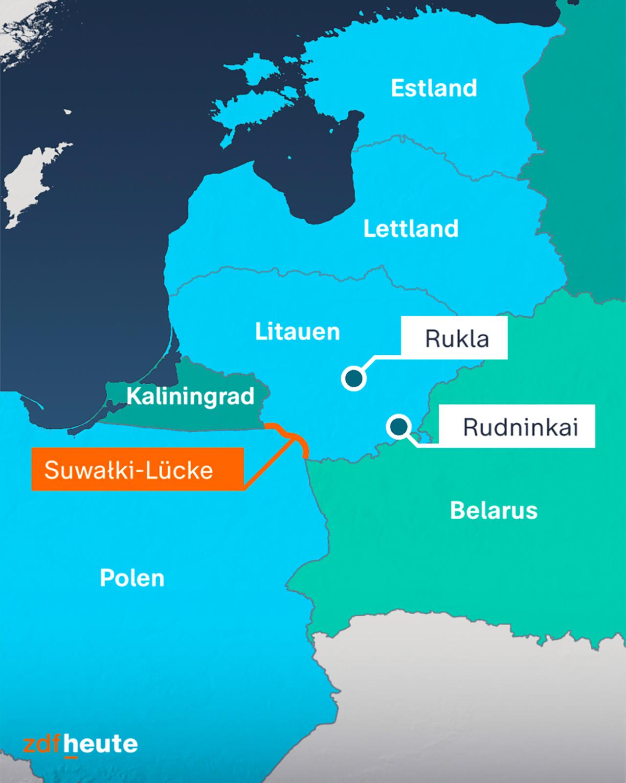 Karte Suwalki Lücke 
