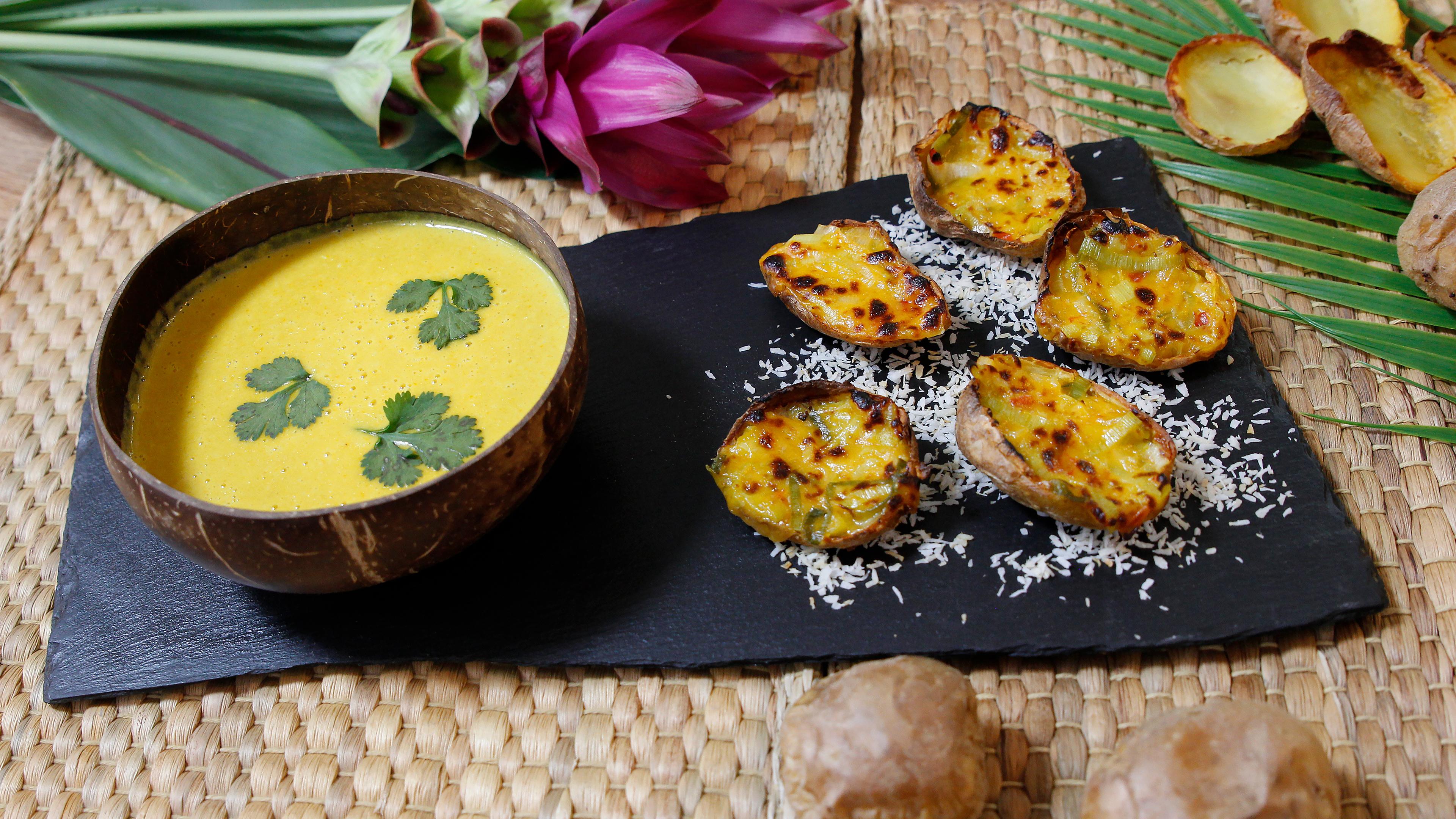 Kartoffelsuppe mit Potato Skins