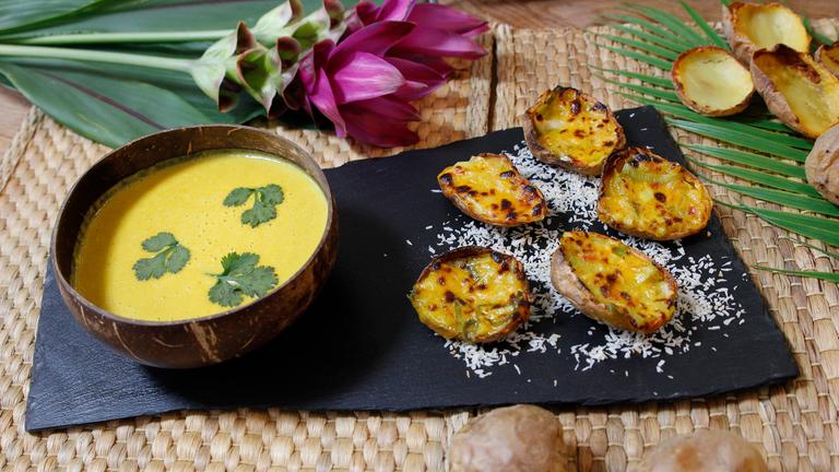 Kartoffelsuppe mit Potato Skins