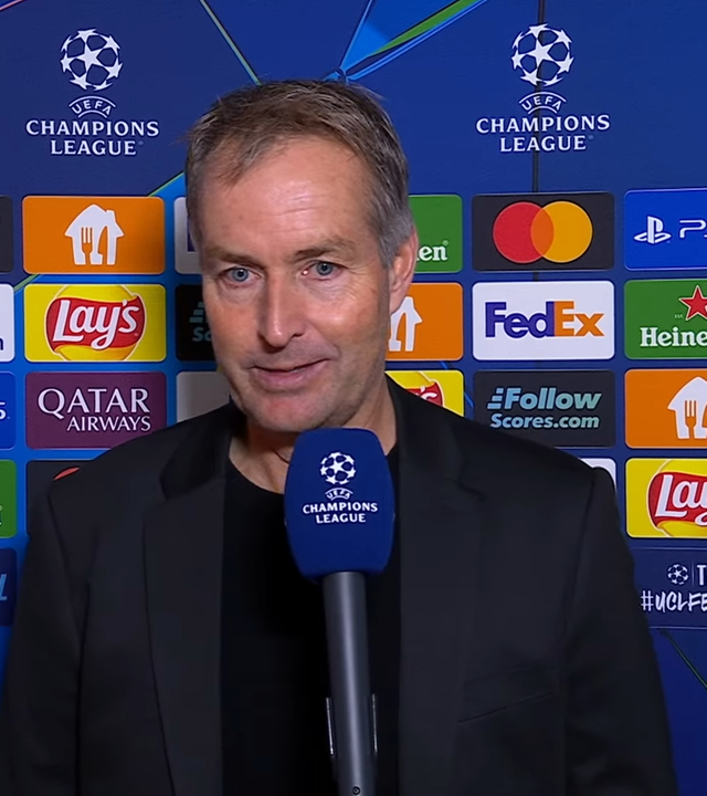 Leverkusens Trainer Kasper Hjulmand im ZDF-Interview