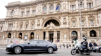 Die Fassade des Kassationsgerichtshofs in Italiens Hauptstadt Rom