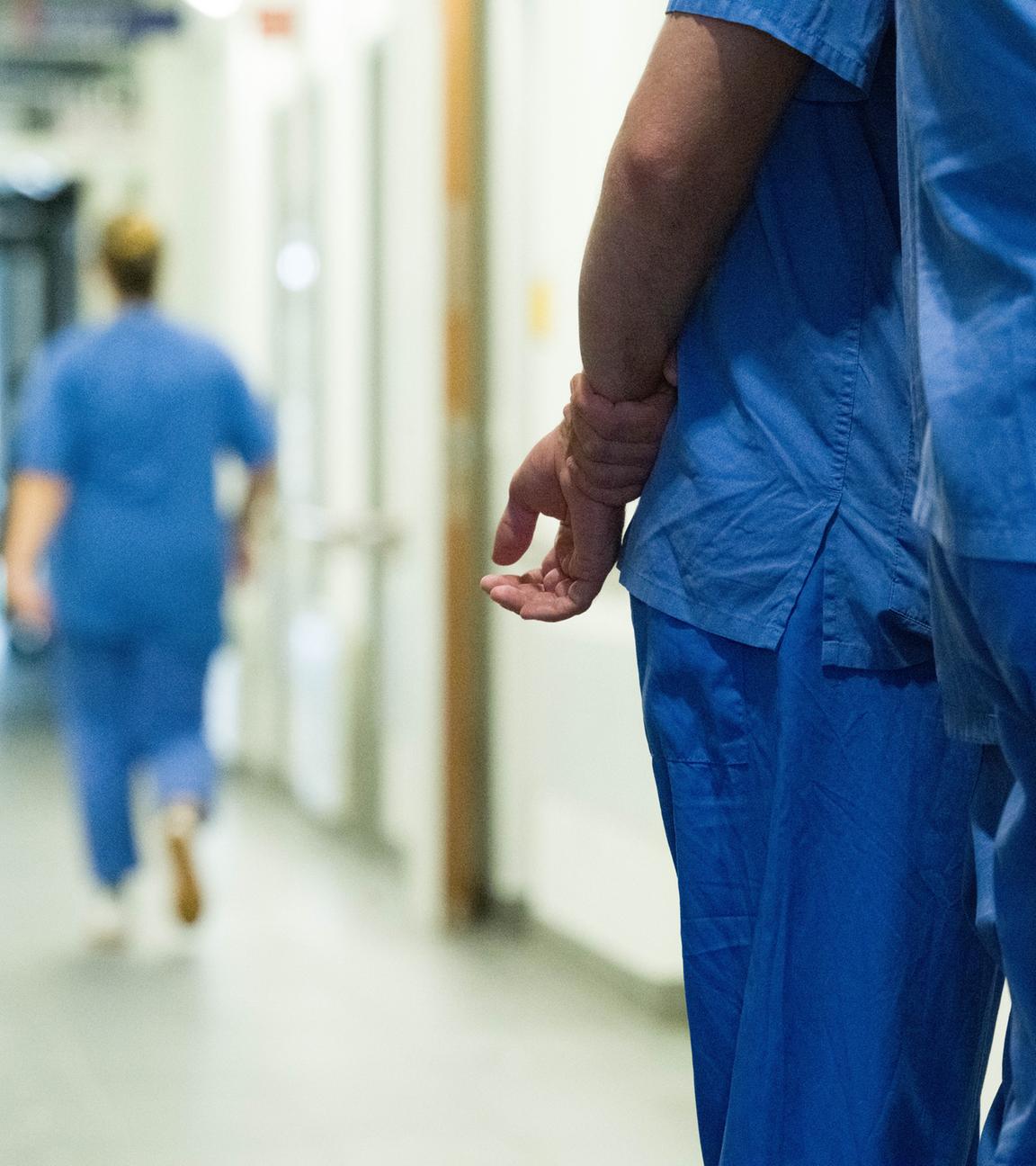 Personal der Universitätsmedizin Greifswald, aufgenommen am Rande einer Pressekonferenz des Klinikum Karlsburg und Universitätsmedizin Greifswald am 21.08.2025 in Greifswald. 