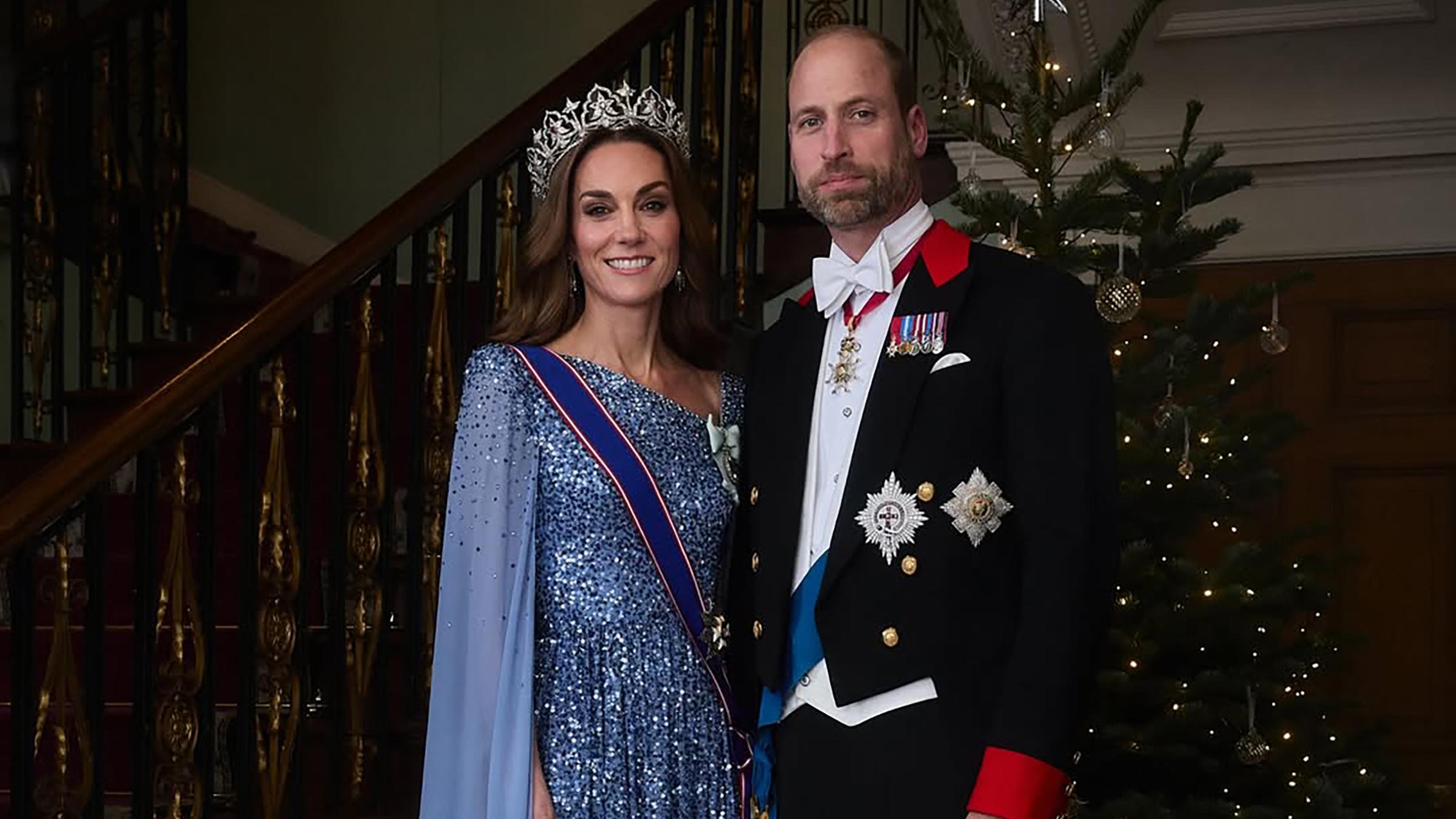 William und Kate begeistern auf Instagram mit einem festlichen Porträt vom Staatsbankett auf Windsor. Die Prinzessin strahlt mit ihrer funkelnden Robe und dem Diadem um die Wette. 