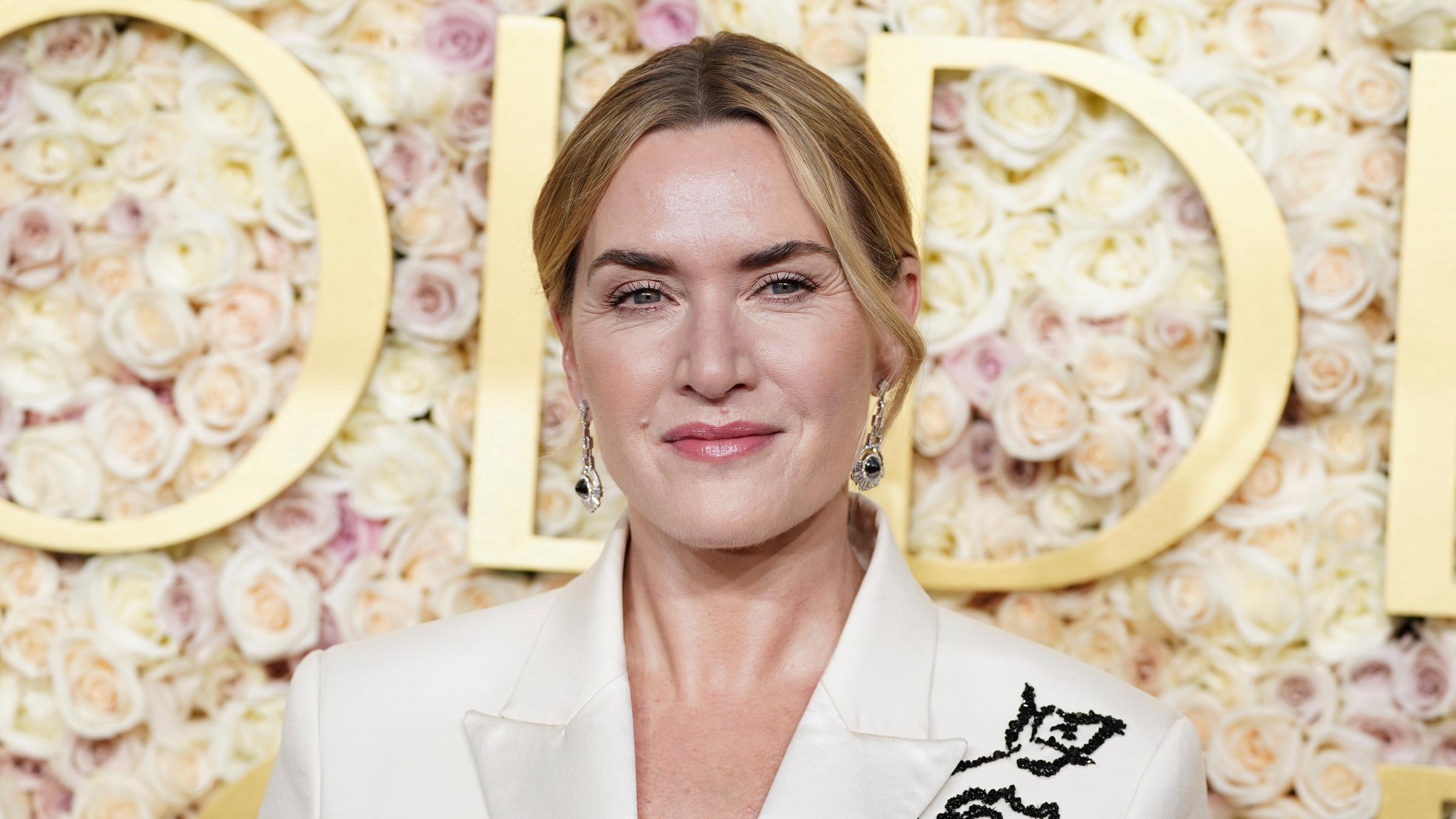 05.01.2025, USA, Beverly Hills: Kate Winslet kommt zur Verleihung der 82. Golden Globes im Beverly Hilton. 