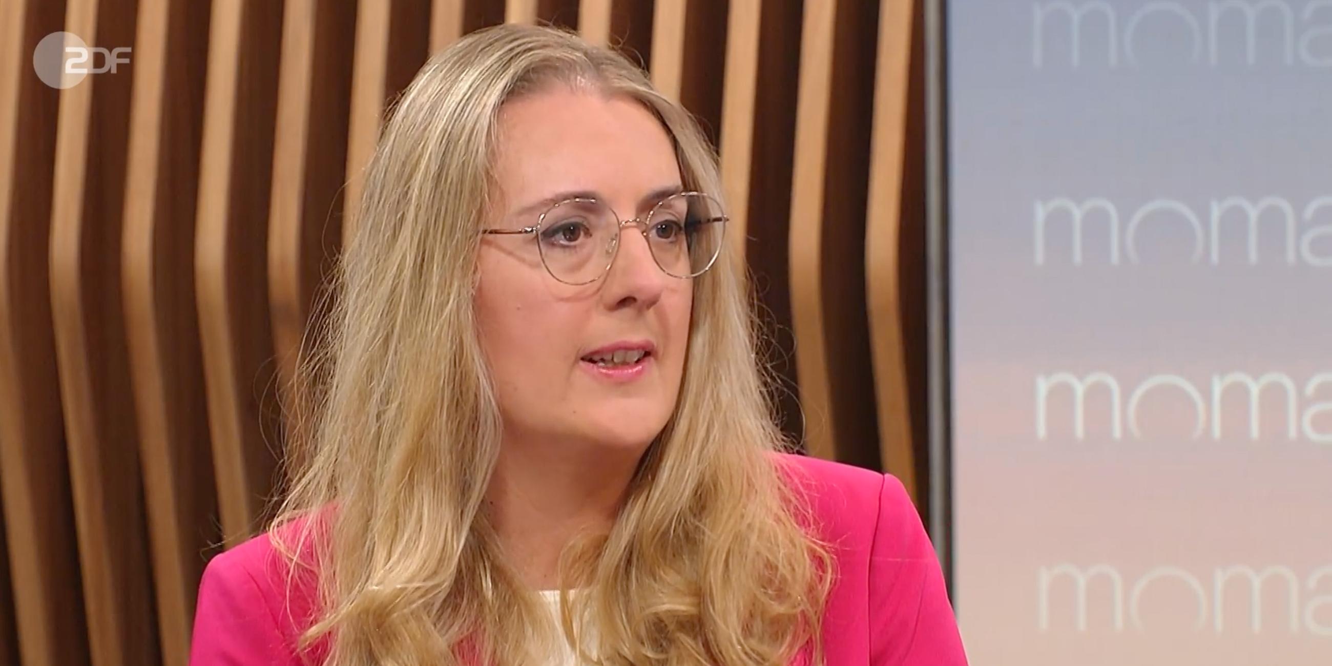 Katharina Dröge von Bündnis 90 Die Grünen zu Gast beim ZDF Morgenmagazin am 22.07.2025.
