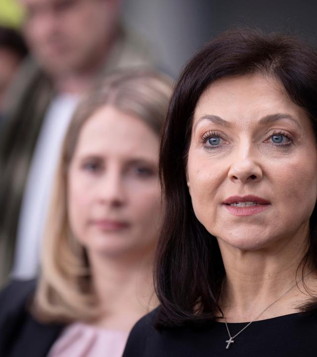 Pressestatement mit Katherina Reiche und Verena Hubertz im Paul Loebe Haus
