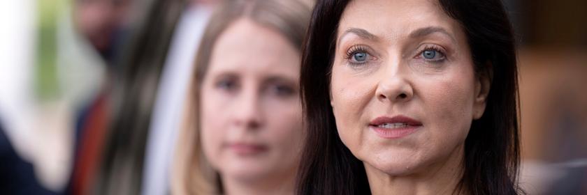 Pressestatement mit Katherina Reiche und Verena Hubertz im Paul Loebe Haus