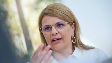 Katrin Staffler (CSU), neue Pflegebevollmaechtigte der Bundesregierung, aufgenommen am 23.06.2025 in Berlin.