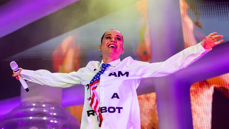 Paty Perry performt auf dem Paleo Festival in Nyon, Schweiz.
