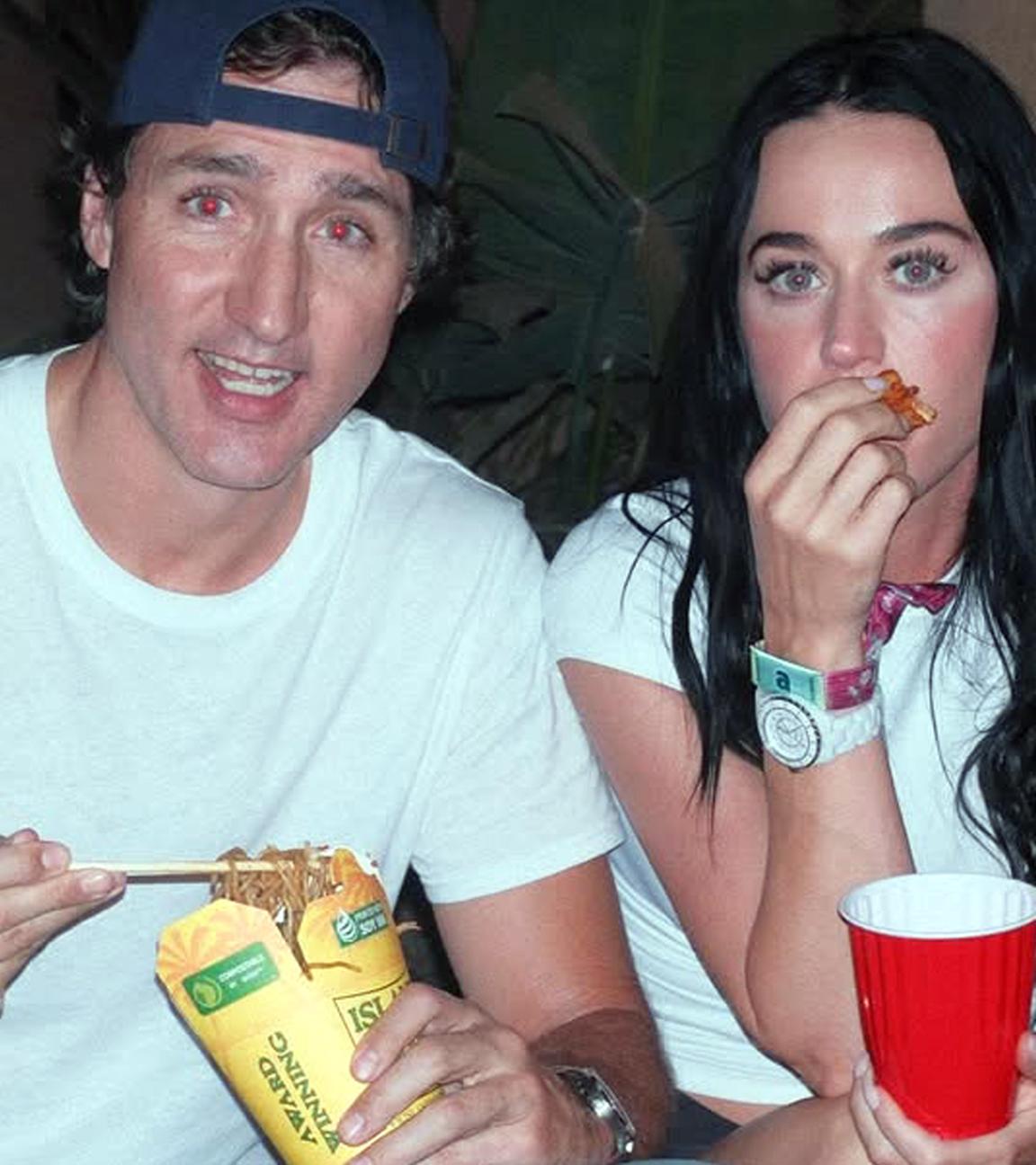 Sängerin Katy Perry und ihr Partner Justin Trudeau. 
