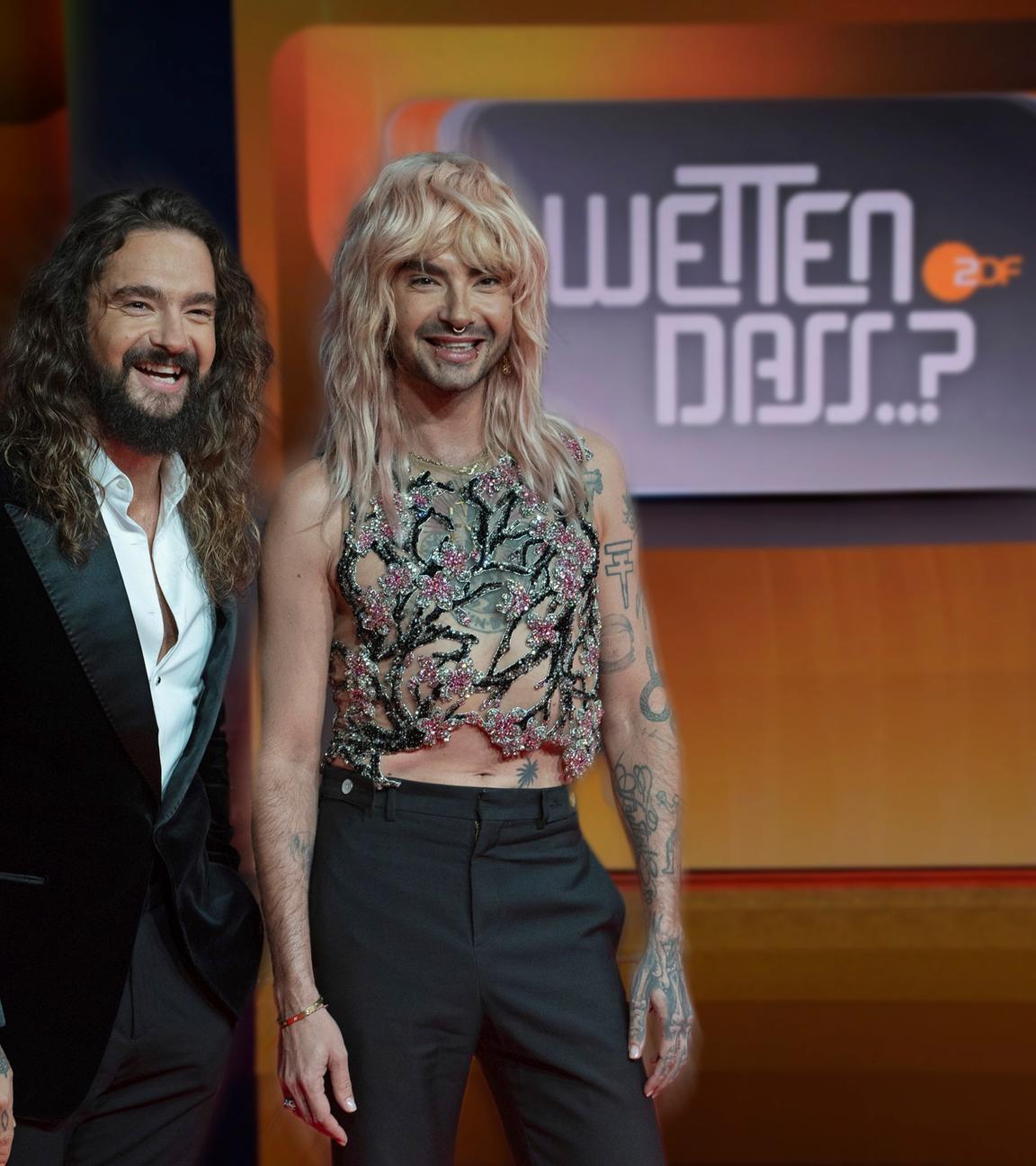 Die Musiker und Podcaster Bill und Tom Kaulitz moderieren die naechste Ausgabe von "Wetten, dass..?" im ZDF.