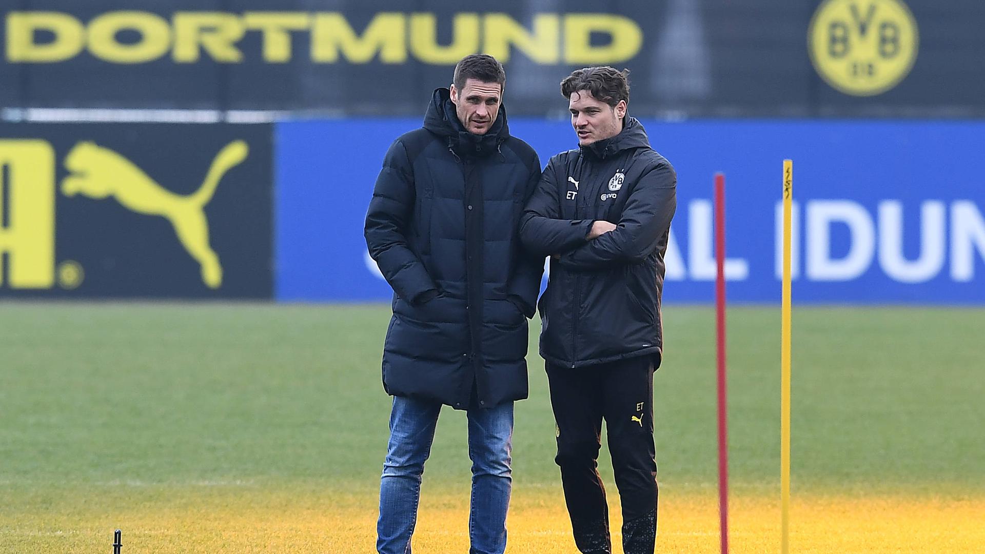 Sebastian Kehl und Edin Terzic (re.)