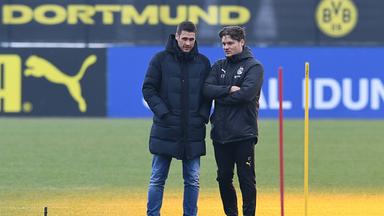 Sebastian Kehl und Edin Terzic (re.)