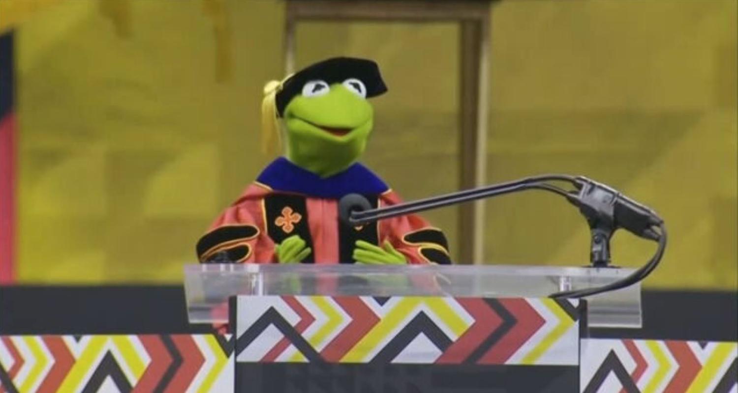 Kermit hält Abschlussrede an US-Uni