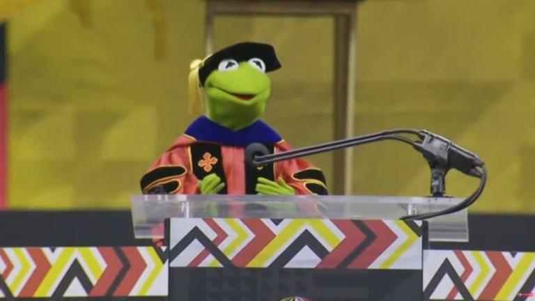 Kermit hält Abschlussrede an US-Uni