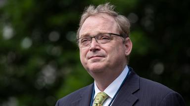 Kevin Hassett, leitender Berater des Weißen Hauses, spricht am 19. Juni 2020 im Weißen Haus in Washington