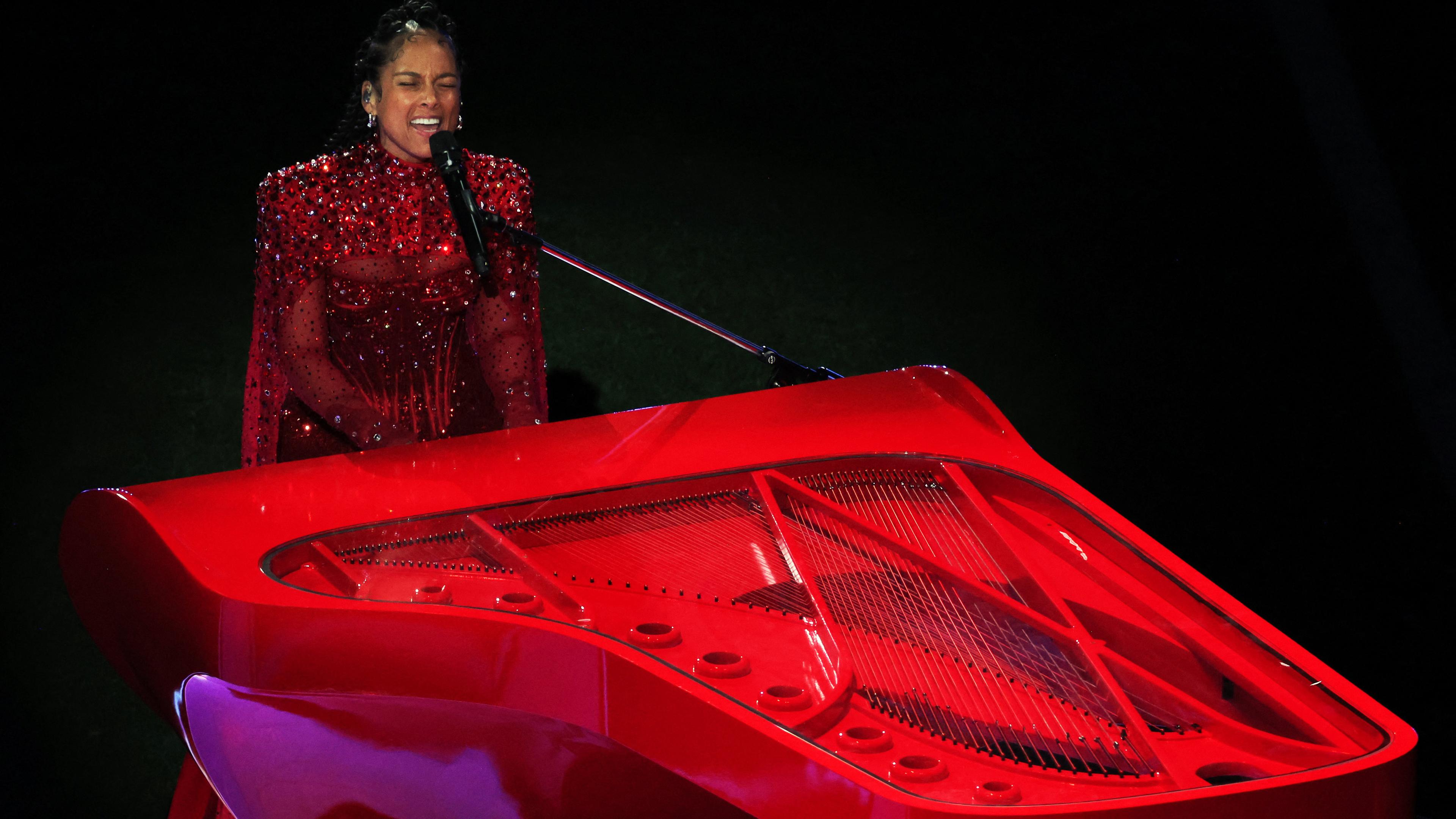 Football - NFL - Super Bowl LVIII - 12. Februar 2024: Alicia Keys in der Halbzeitshow