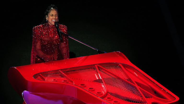 Football - NFL - Super Bowl LVIII - 12. Februar 2024: Alicia Keys in der Halbzeitshow