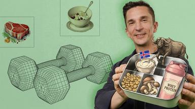Erik Meyer hält eine Brotdose in der Hand