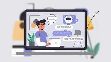 KI-Chatbot (Dieses Bild wurde mit Künstlicher Intelligenz erstellt)